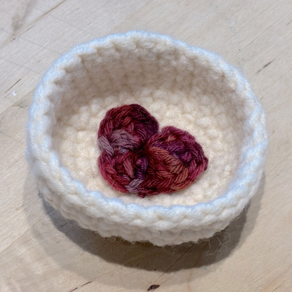 Handmade decor with heart jewel case